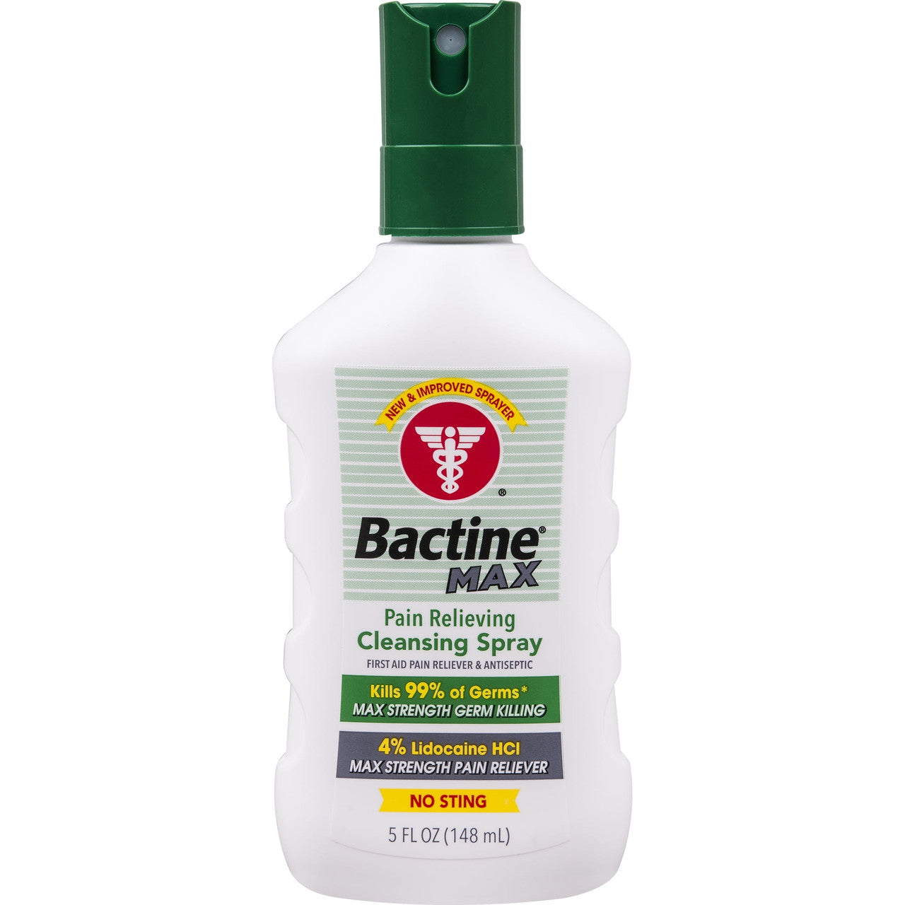 Bactine Max Pain Relieving Cleansing Spray, White, 5 Oz
